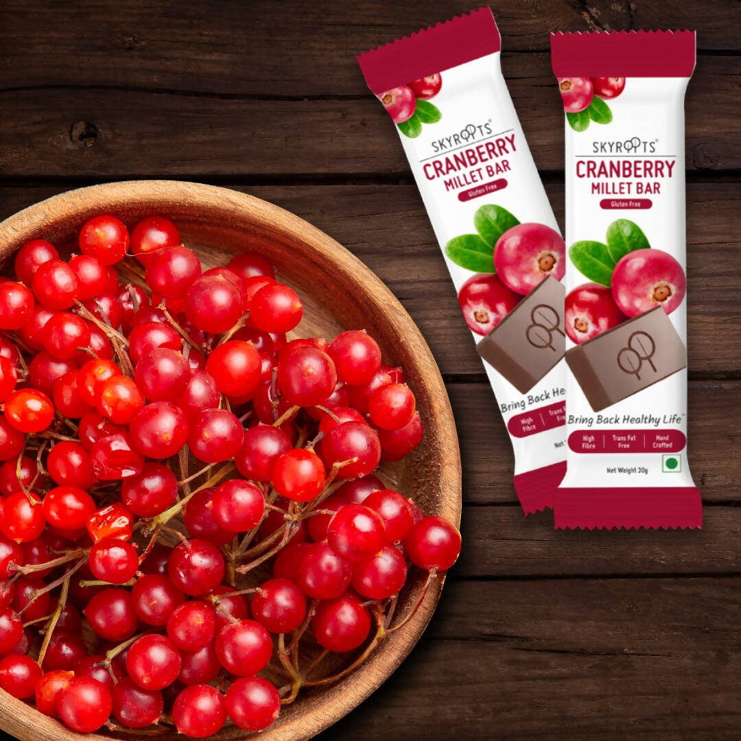 Skyroots Cranberry Millet Bar