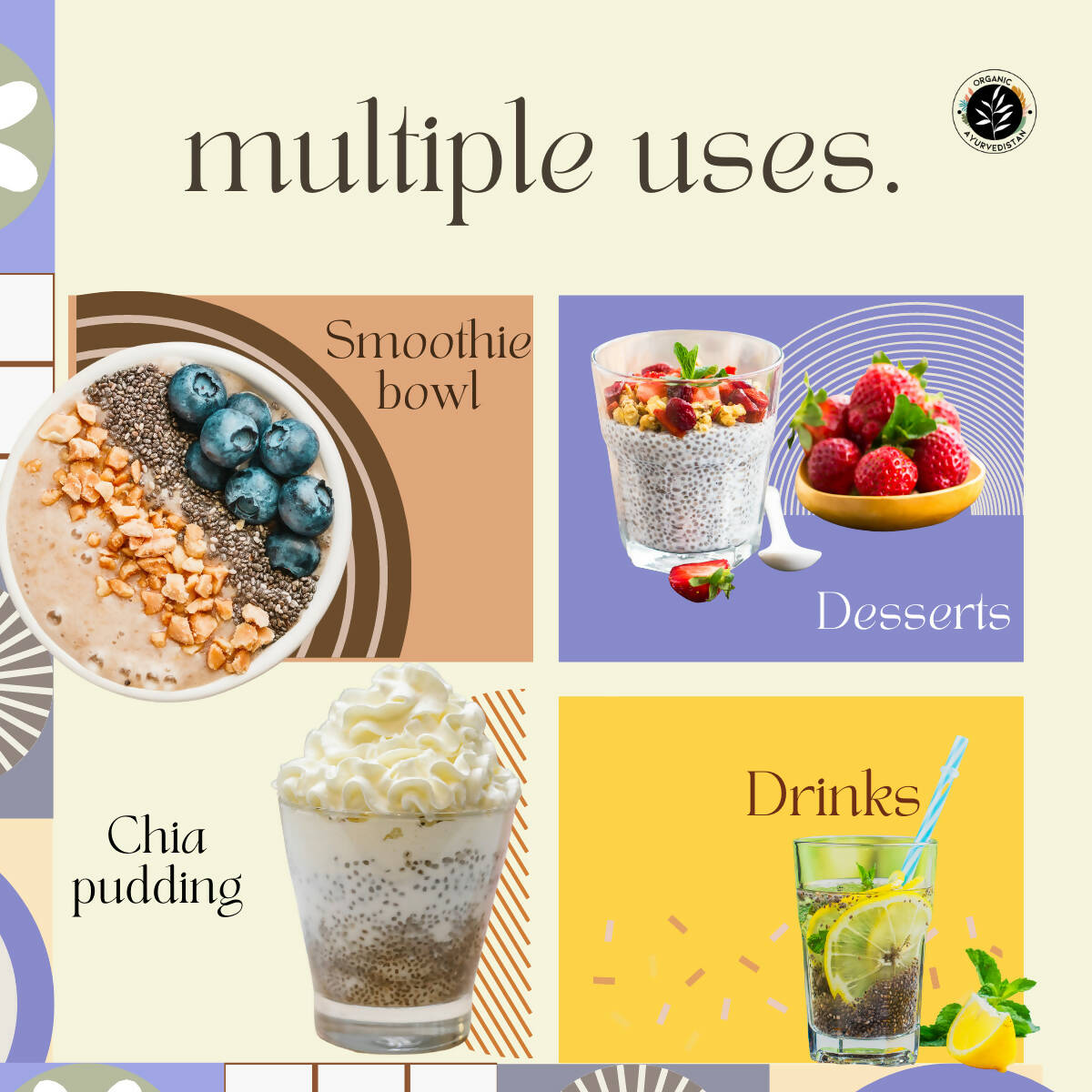Organic Ayurvedistan Chia Seeds