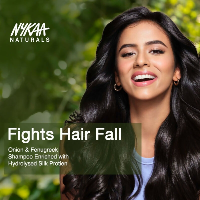 Nykaa Naturals Anti-Hair Fall Shampoo With Onion, Fenugreek - Drmedicart
