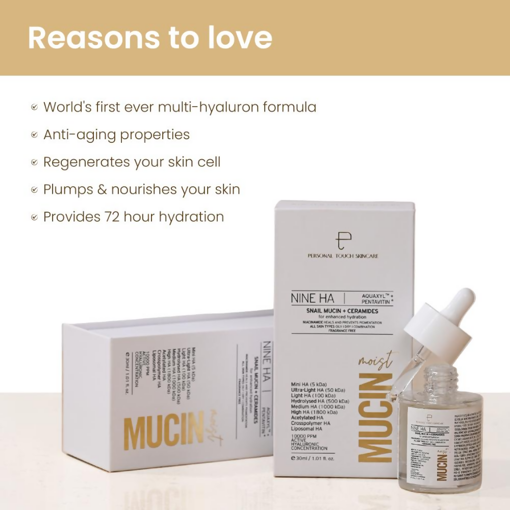 Personal Touch Mucin Serum With Hyaluronic Acids, Ceramides & Niacinamide