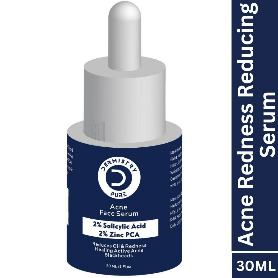 Dermistry 2% Salicylic Acid 2% Zinc Face Serum For Oily Acne Prone Skin Blackhead & Whiteheads Scars
