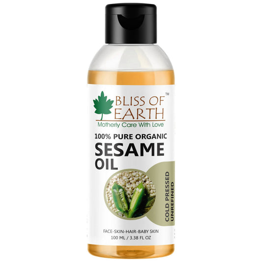 Buy Bliss of Earth Genuine Pure Organic Sesame Oil from DrMediCart, Ship from India to USA