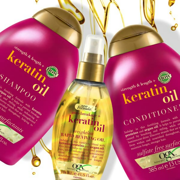 OGX Strength & Length + Keratin Oil Fortifying Anti-Frizz Conditioner