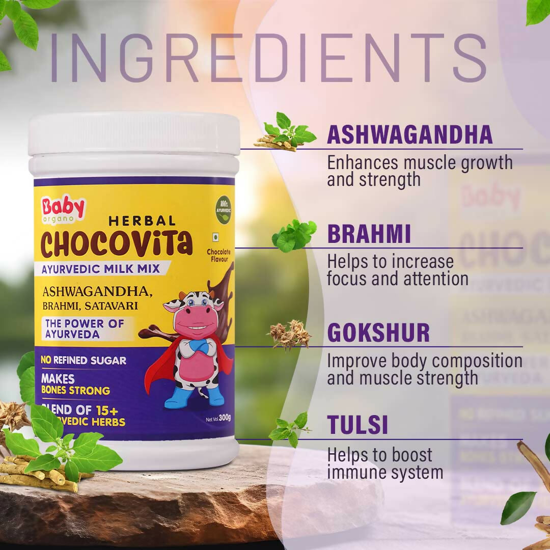 Babyorgano Herbal Chocovita Ayurvedic Milk Mix