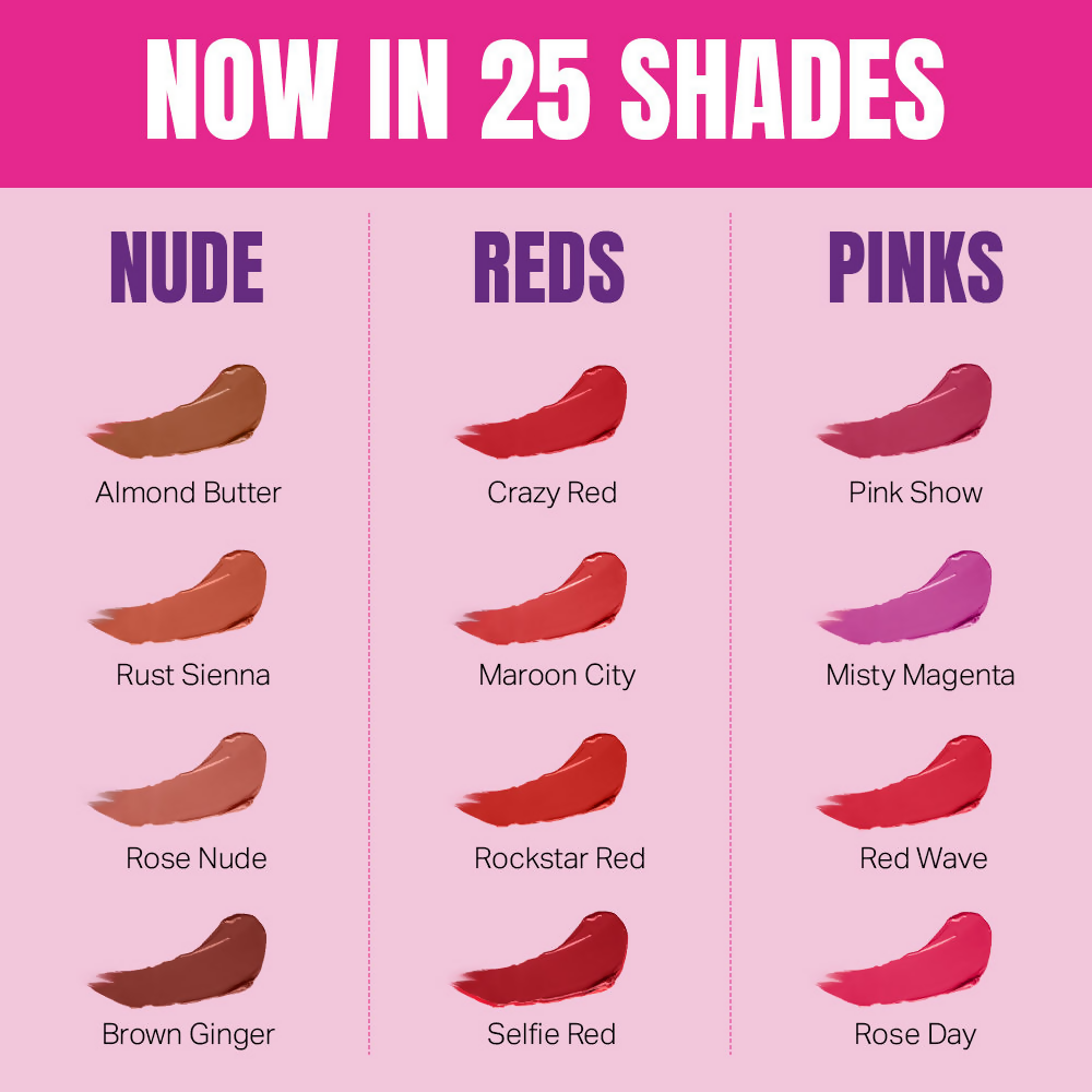 Elle 18 Color Pop Matte Lip Color - P21 Pink Kiss