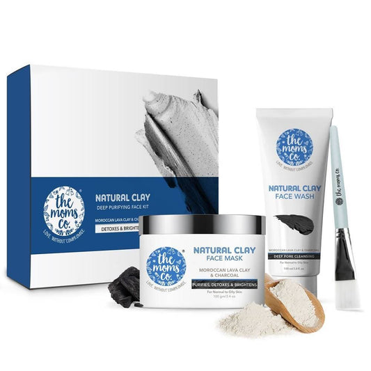 Buy The Moms Co Natural Clay Deep Purifying Face Kit from DrMediCart, Ship from India to USA