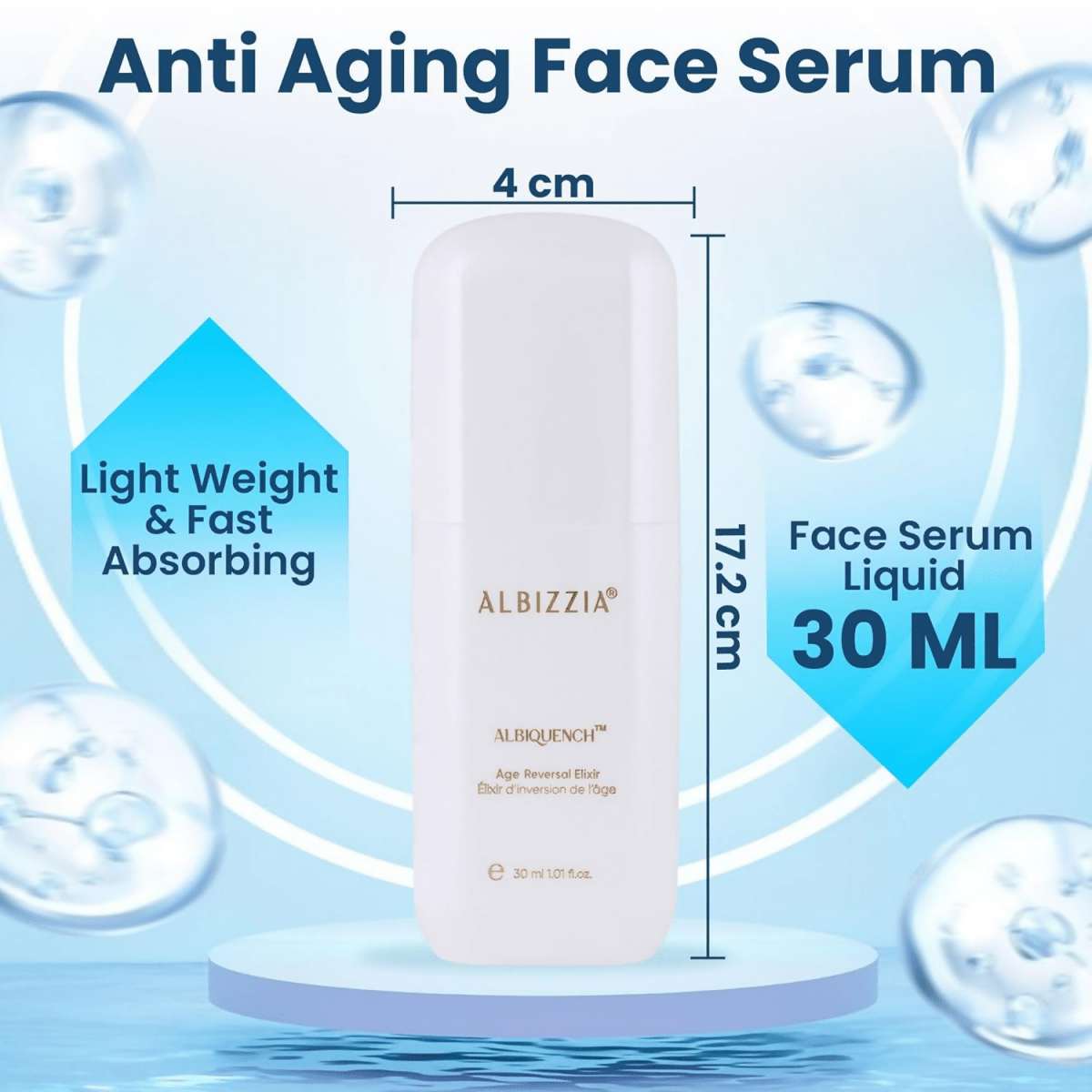 Albizzia Age Reversal Elixir Anti Aging Pro Vitamin B5 Niacinamide Serum
