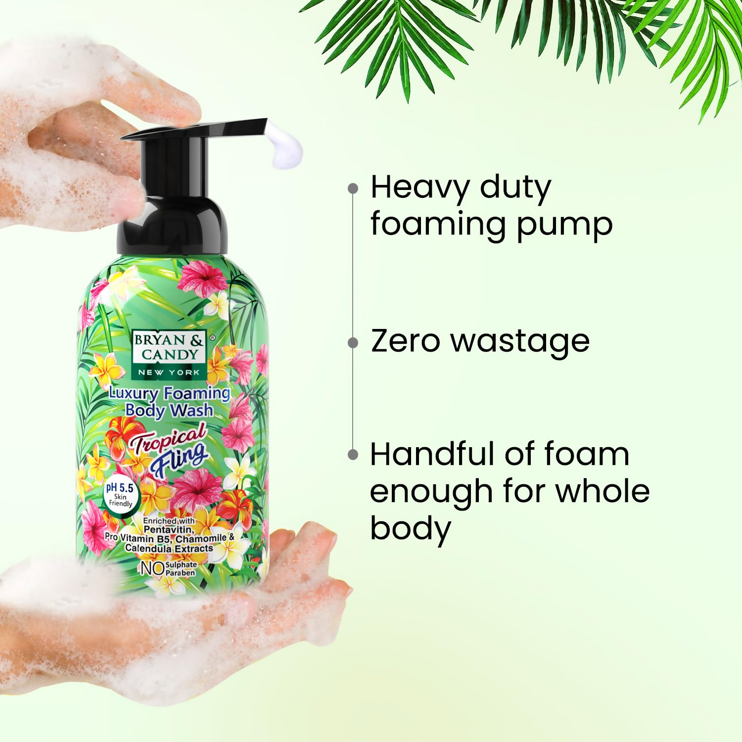 Bryan & Candy Luxury Foaming Body Wash - Tropical Fling
