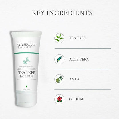 GreenOpia Naturals Tea Tree Face Wash