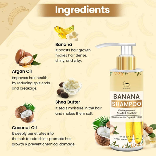 Buy The Natural Wash Banana Shampoo from DrMediCart, Ship from India to USA