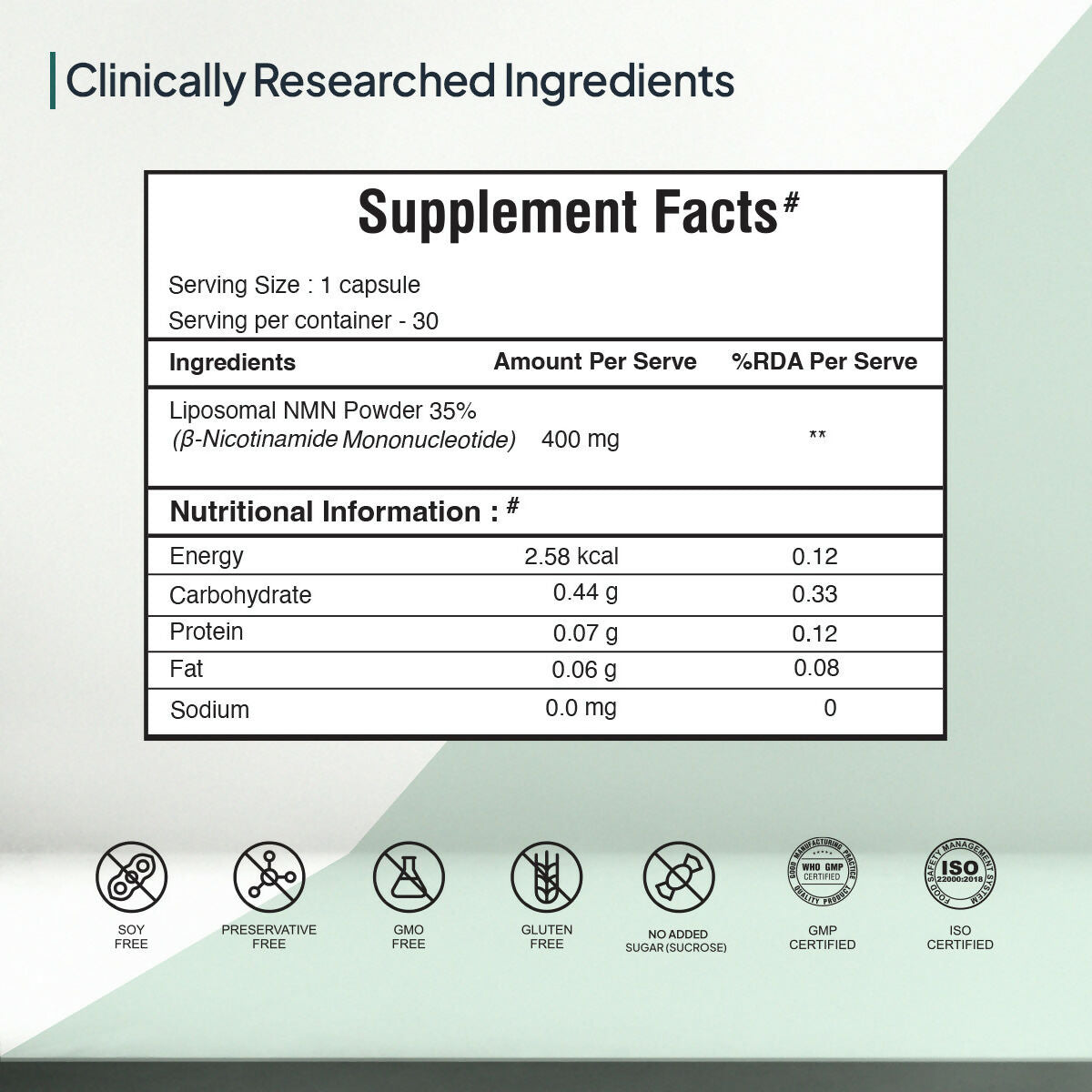Miduty by Palak Notes Liposomal NMN Capsules
