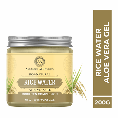 Ayusoul Ayurveda Rice Water Aloe Vera Gel For Body Skin Treatment