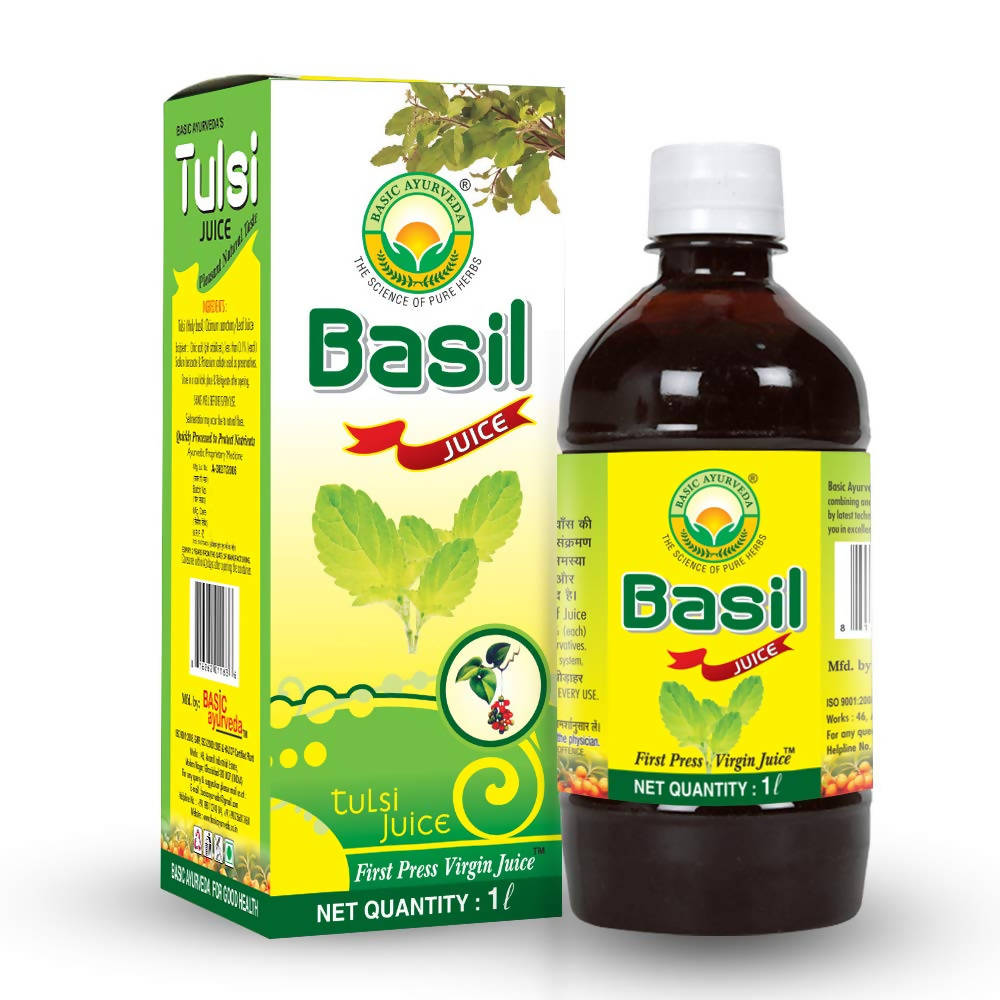 Buy Basic Ayurveda Basil Tulsi Juice from DrMediCart, Ship from India to USA