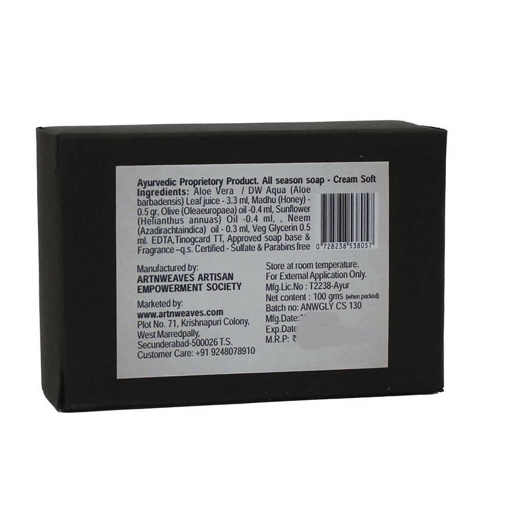 artNweaves Handmade Glycerin Soap Cream Soft