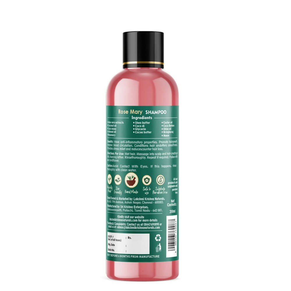 Lakshmi Krishna Naturals Rose Mary Shampoo - DrMediCart