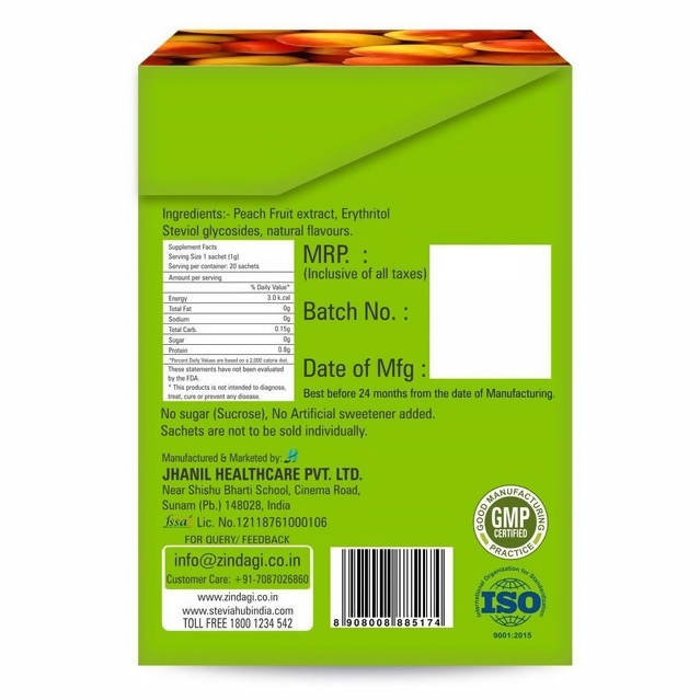 Zindagi Peach Herbal Infusion Sachets