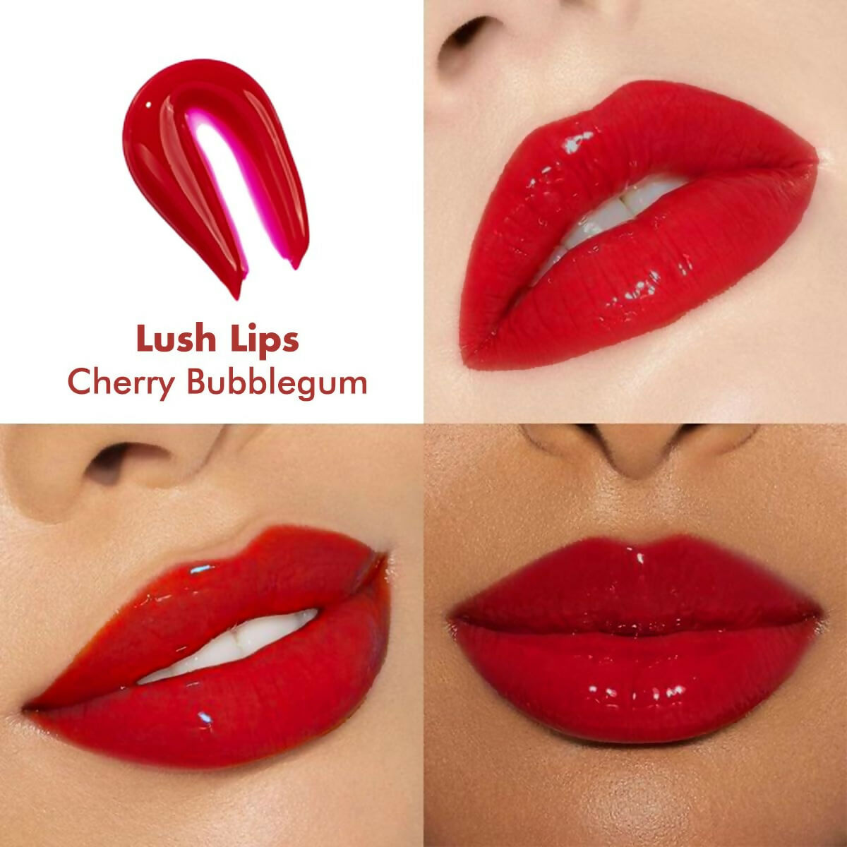 Conscious Chemist Peptide Lip Balm, Lush Lips with SPF15 - Cherry Bubblegum