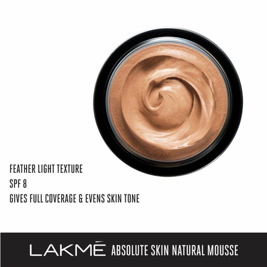 Buy Lakme Absolute Skin Natural Mousse - Beige Honey from DrMediCart, Ship from India to USA