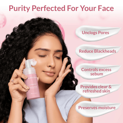 Albizzia Cleansing Mousse Lightweight Gentle Face Cleanser