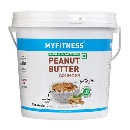 Myfitness All Natural Unsweetened Peanut Butter Crunchy