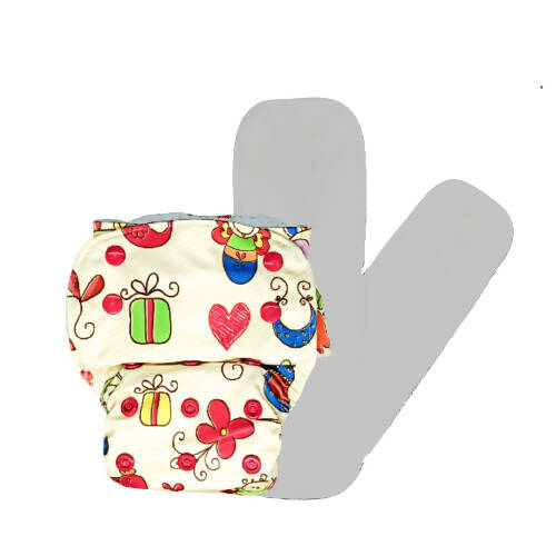 Buy Kindermum Nano Aio Cloth Diaper With 2 Organic Cotton Inserts- Baby Doodle For Kids from DrMediCart, Ship from India to USA