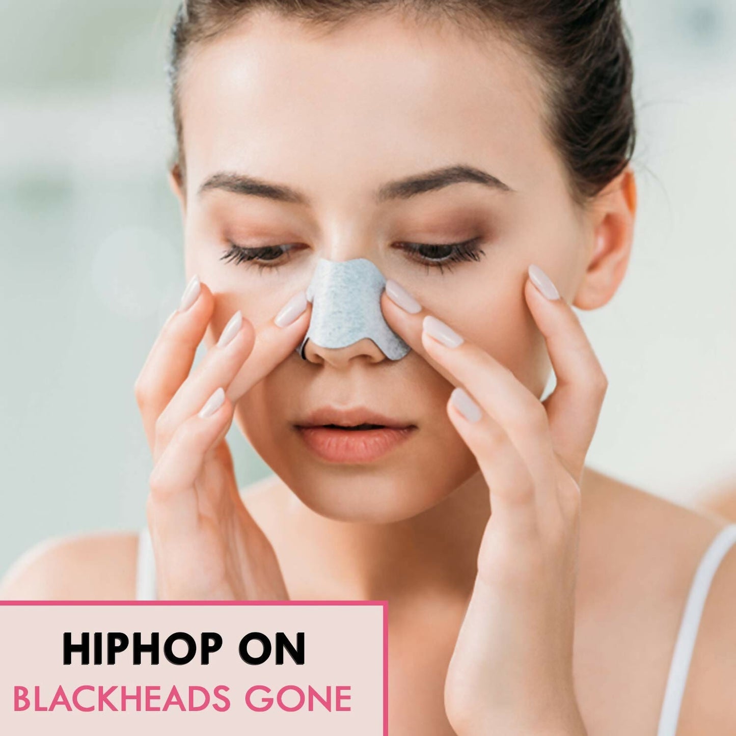 HipHop Skin Care Cleansing Charcoal Nose Strips For Blackheads, Whiteheads Remover, Pore Cleanser, with Natural Extracts