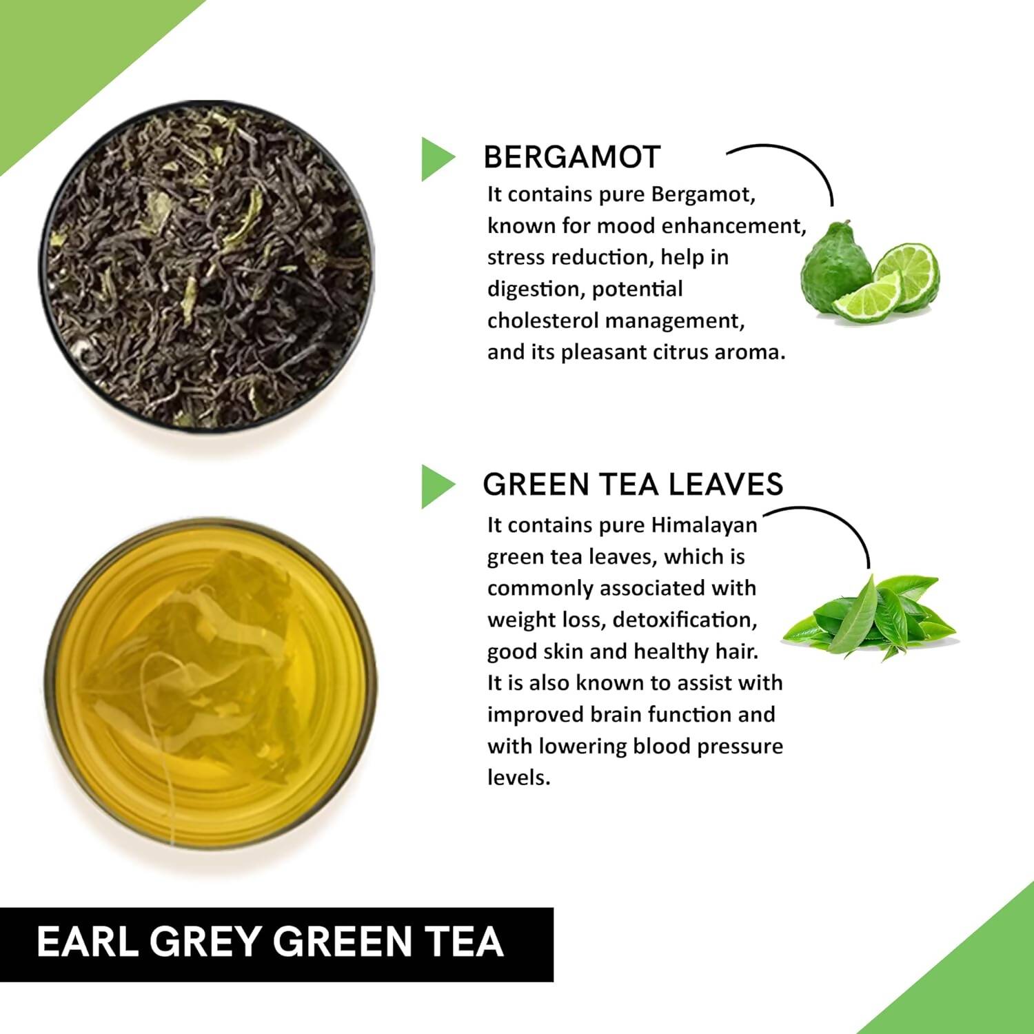 Teacurry Earl Grey Green Tea Bags - Drmedicart