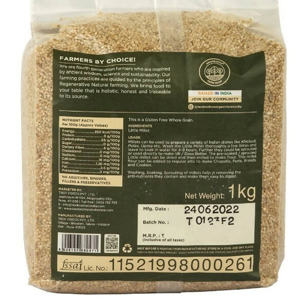 Two Brothers Organic Farms Little Millets - Drmedicart