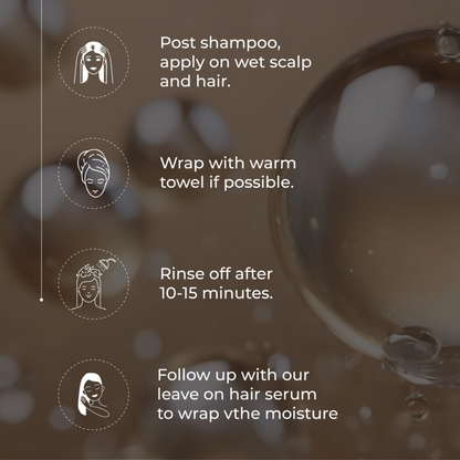 Green And Beige Nutrisum Mask Scalp & Hair Strengthening + Smoothening