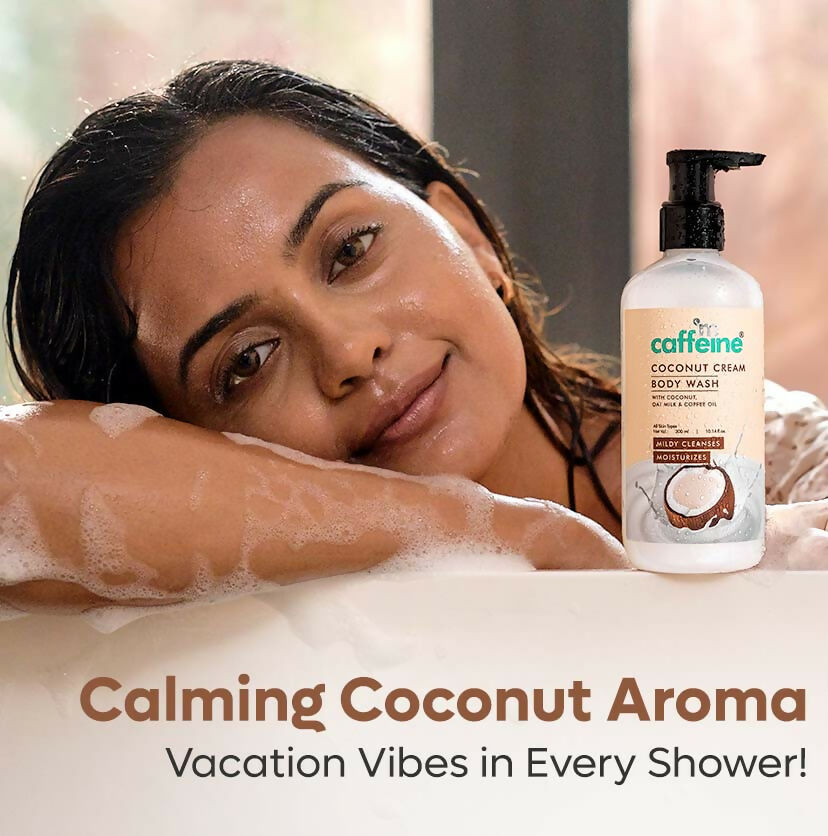 mCaffeine Coconut Cream Body Wash - Mildy Cleanses & Moisturizes