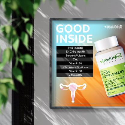 Health Veda Organics Plant Based PCOS Multivitamin Supplement Tablets