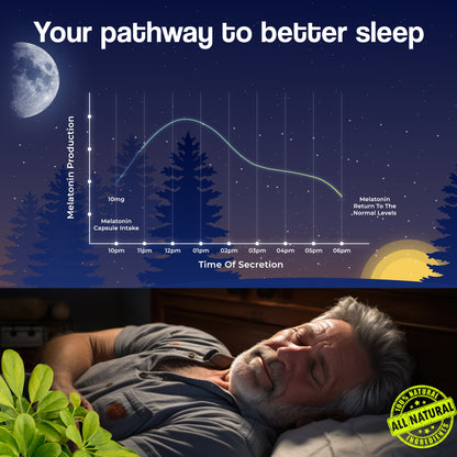 Health Veda Organics Melatonin Sleep & Relaxation Capsules
