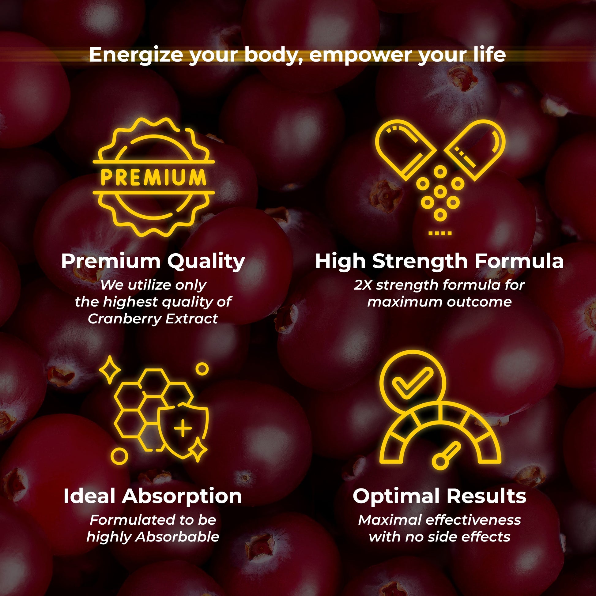 Health Veda Organics D-Mannose + Cranberry Extract Tablets