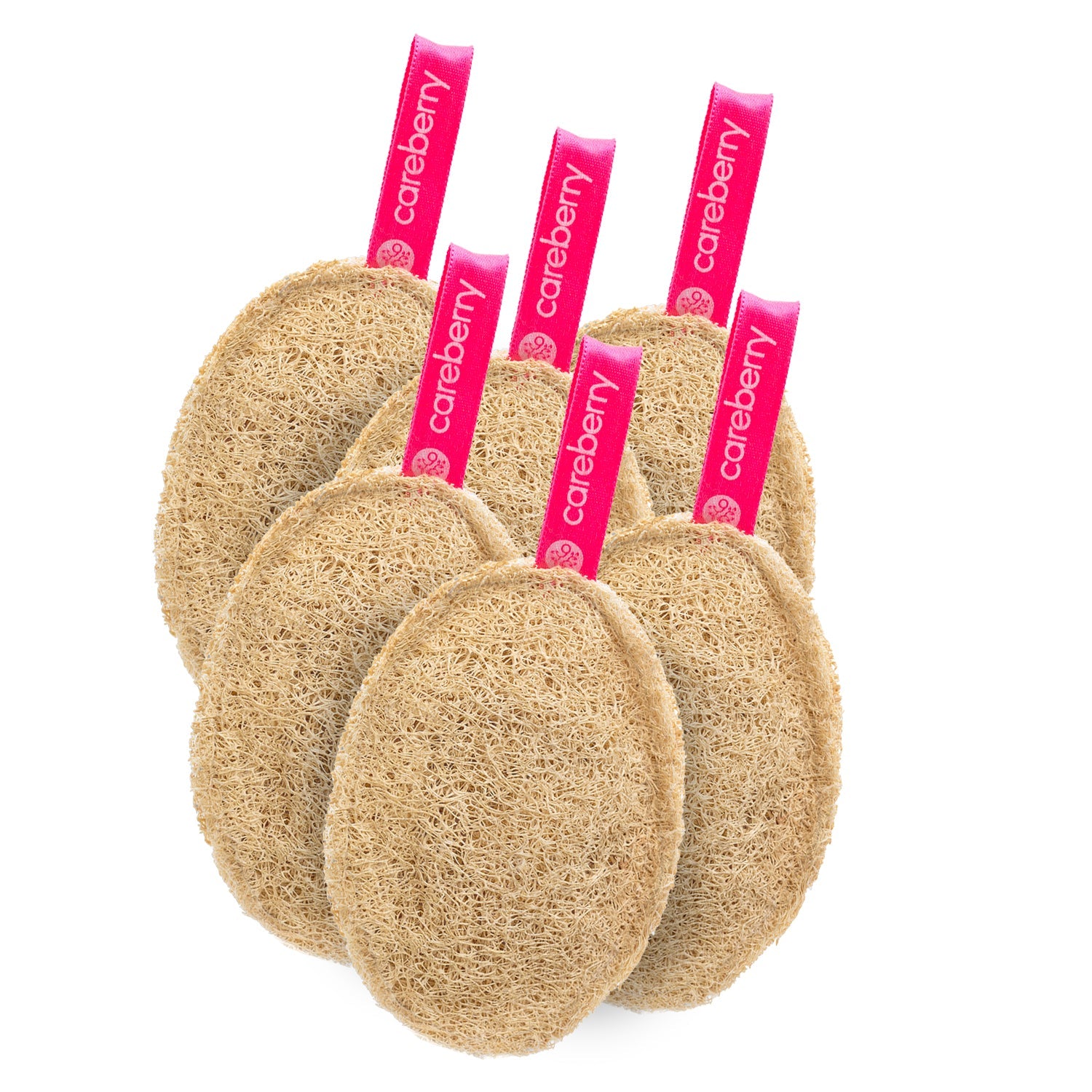 Careberry Earth-Embrace Exfoliating Loofah| Body Sponge Scrubber for Bathing | Bath Luffa Sponges