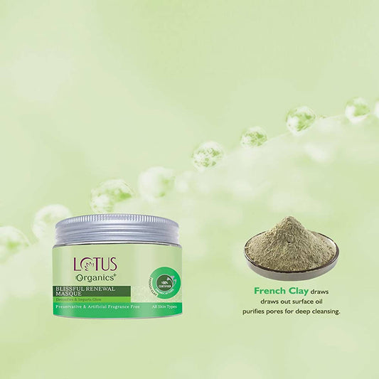 Buy Lotus Organics+ Blissful Renewal Masque (Mask) from DrMediCart, Ship from India to USA