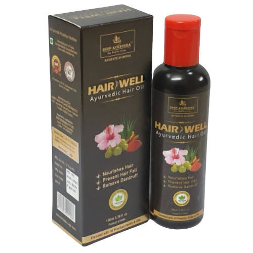Buy Deep Ayurveda Hair Well Ayurvedic Hair Oil from DrMediCart, Ship from India to USA