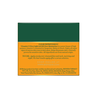 Biotique Advanced Organics Clear Improvement Vitamin C Ultra Light Gel Oil-Free Moisturiser