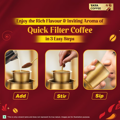 Tata Coffee Quick Filter Coffee Powder Tin