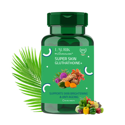 Laurik Glutathione Builder Tablets With Vitamin C,E,B6 & Antioxidant Support For Anti-Ageing, Youthful & Brightening Skin - DrMediCart