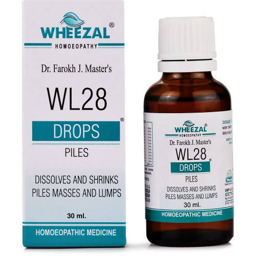 Buy Wheezal Homeopathy WL-28 Piles Drops from DrMediCart, Ship from India to USA