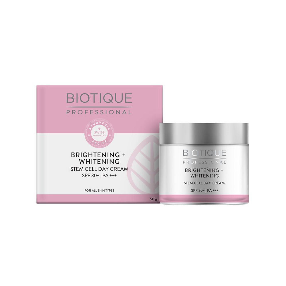 Biotique Professional Brightening + Whitening Stem Cell Day Cream SPF 30