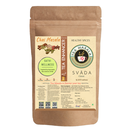 Satvi Wellness Tea Masala-Classic | Chai Masala | Satvi svĀda Tea Enhancer