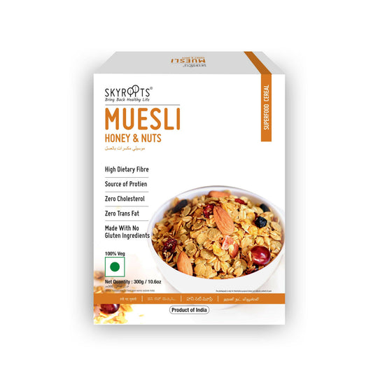 Buy Skyroots Honey & Nuts Muesli from DrMediCart, Ship from India to USA