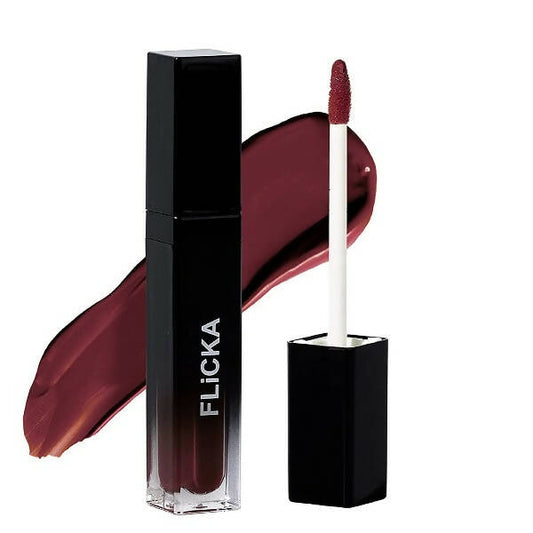 FLiCKA Set and Attack Liquid Matte Lipstick 10 Walnut Wonder - Brown