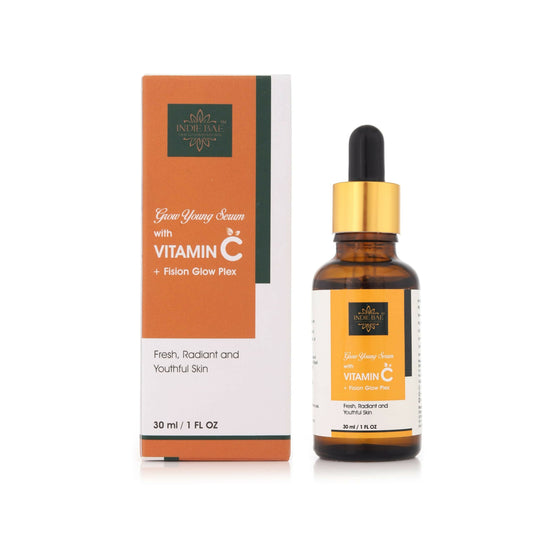Indie Bae Crafted For Indian Skin: Grow Young Serum with Vitamin C and Fision Glowplex