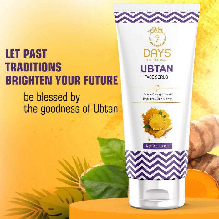 7 Days Ubtan Face Scrub with Turmeric & Walnut