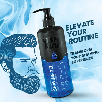 NishMan Fresh Active Energizing Shaving Gel Moisturizing
