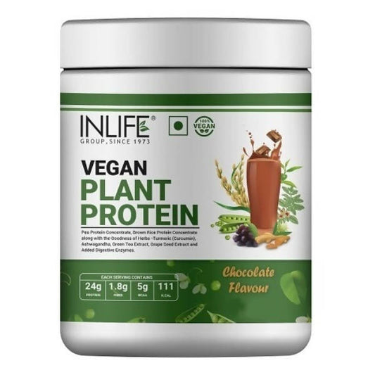 Buy Inlife Vegan Plant Protein Powder Chocolate Flavour from DrMediCart, Ship from India to USA