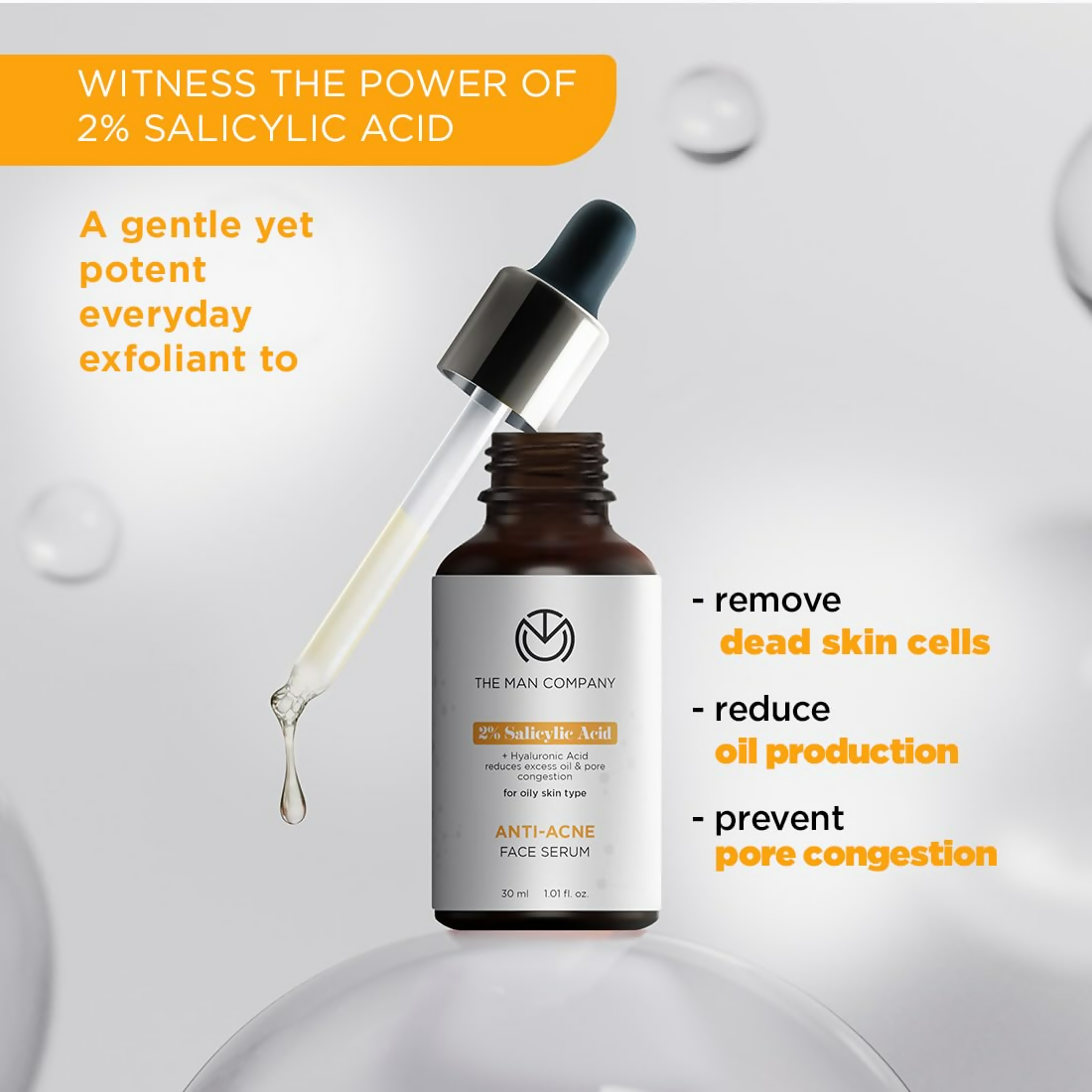The Man Company 2% Salicylic Acid Face Serum For Men