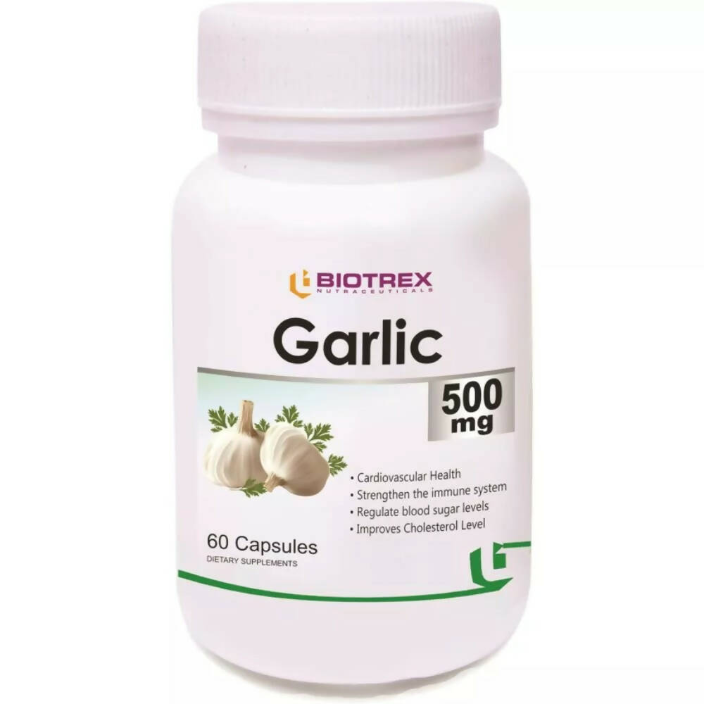 Buy Biotrex Garlic 500mg Capsules from DrMediCart, Ship from India to USA